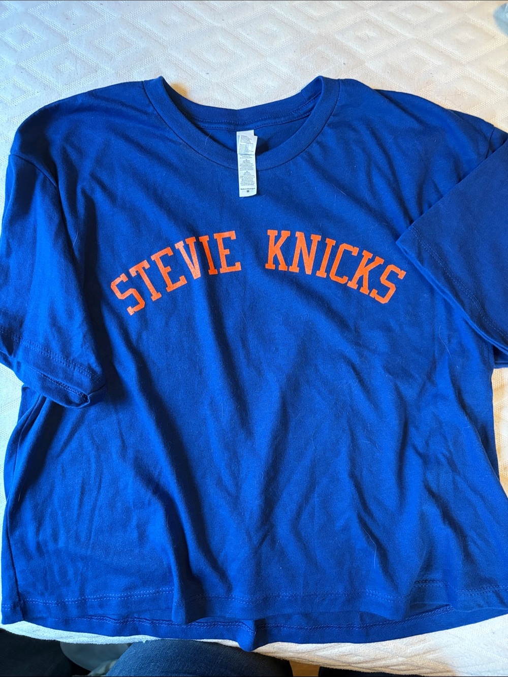 Blue "Stevie Knicks" Graphic Kids Tee